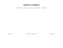 Tablet Screenshot of janneiivonen.net